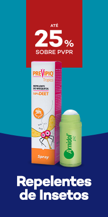 Produtos de Repelentes de Insectos com destaque promocional de até 25% sobre preço de Venda ao Público Recomendado